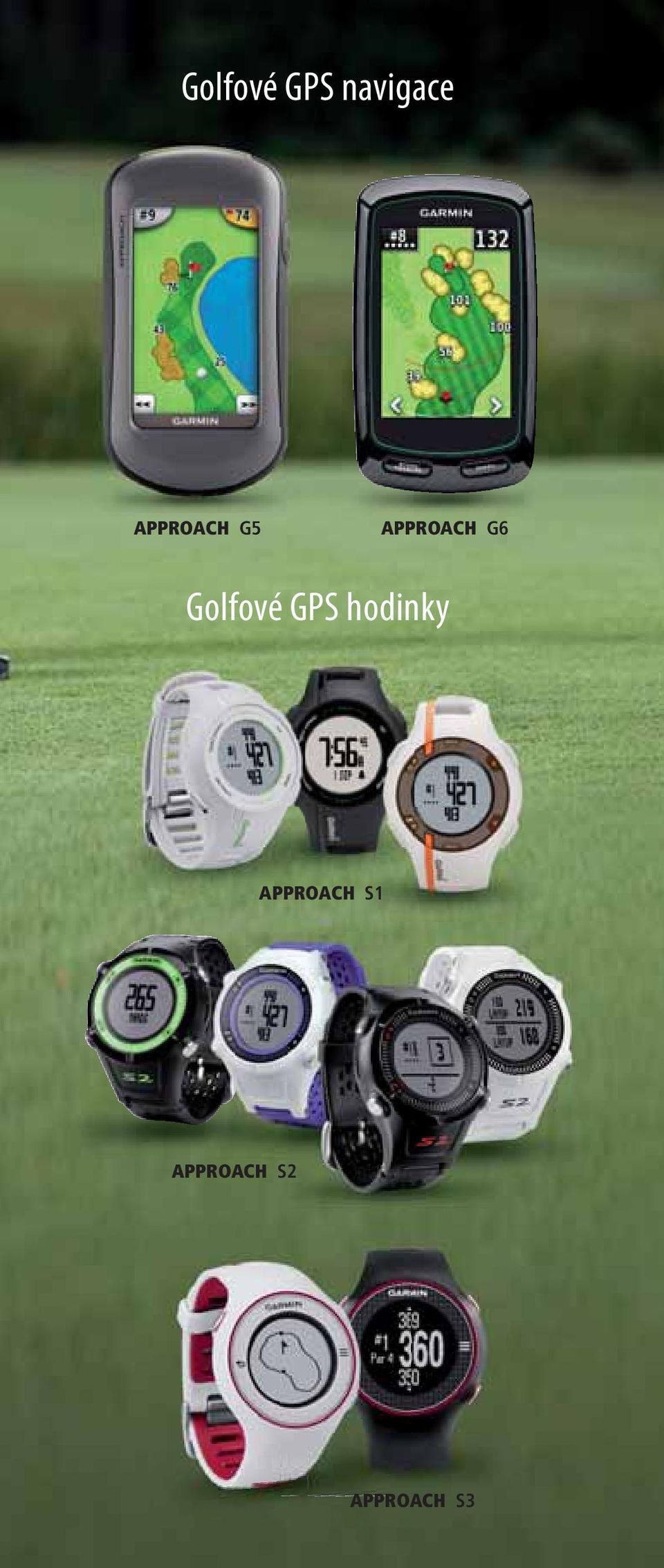 Golfové GPS hodinky