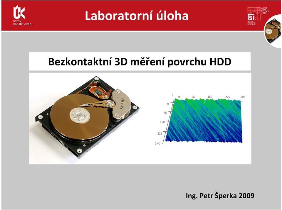 měření povrchu HDD