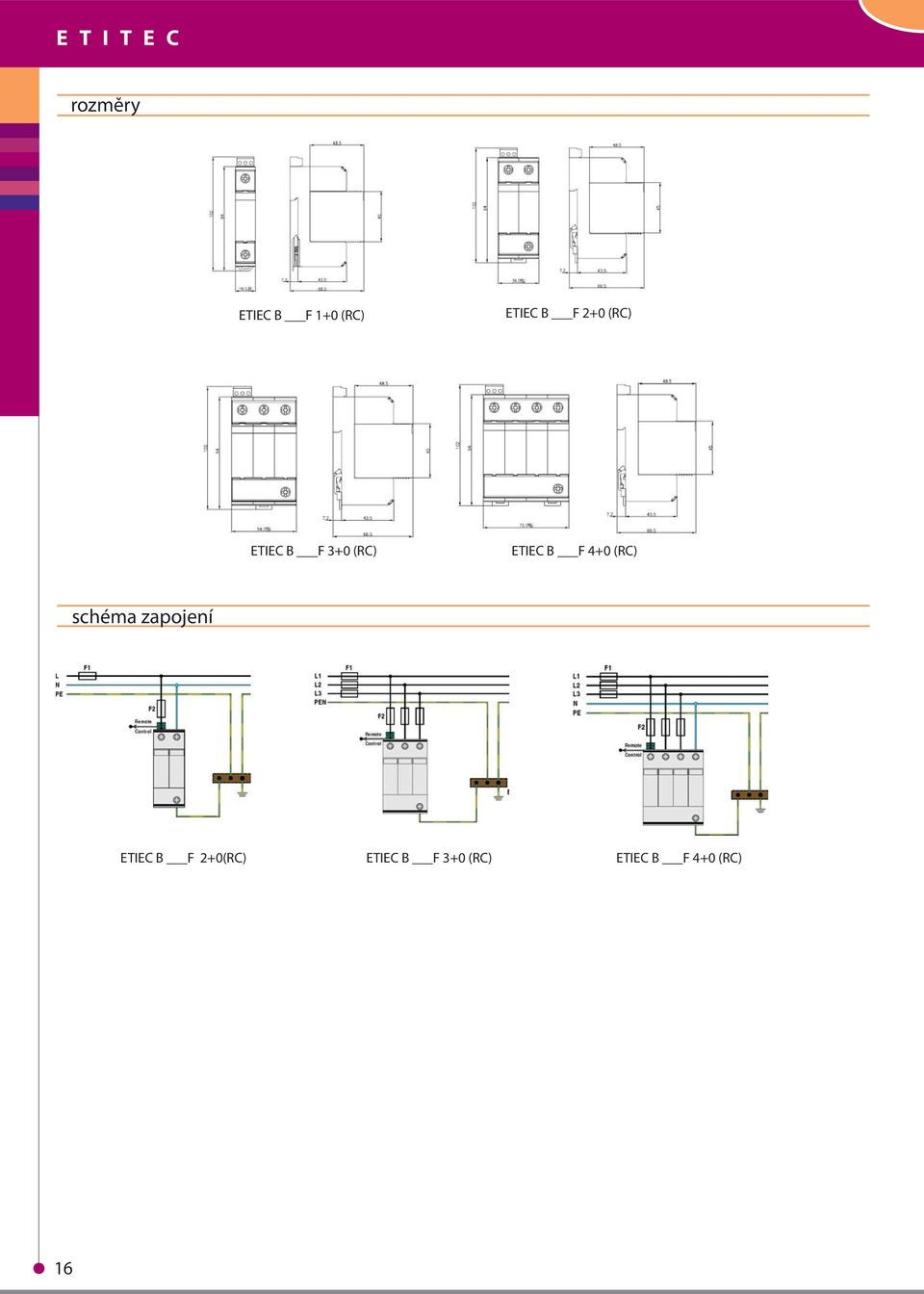 ETIEC B F 4+0 (RC) schéma zapojení ETIEC