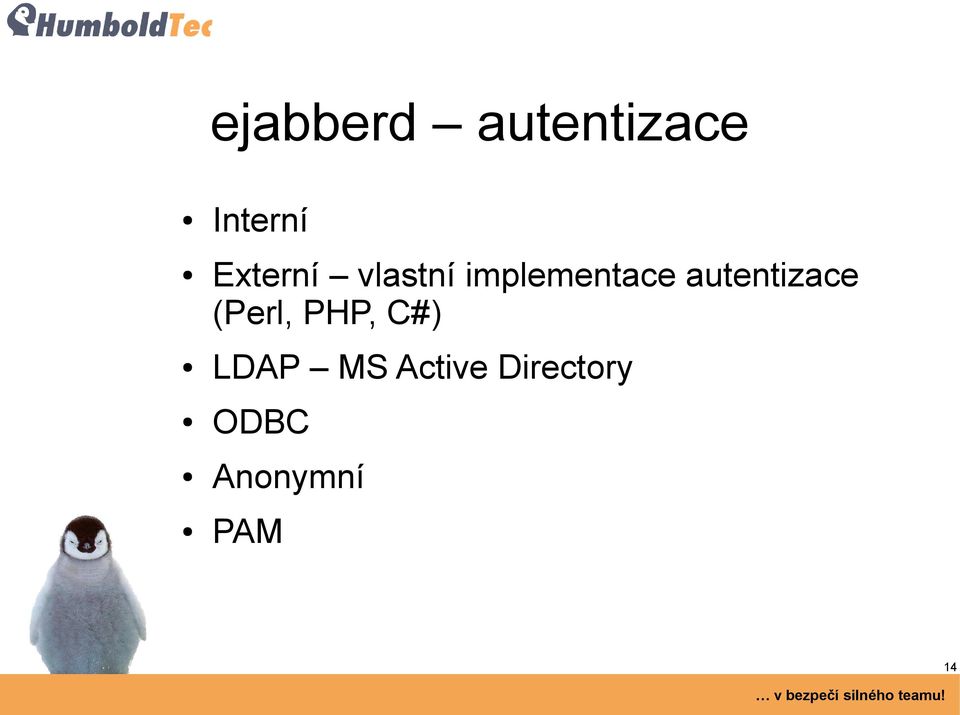 autentizace (Perl, PHP, C#) LDAP