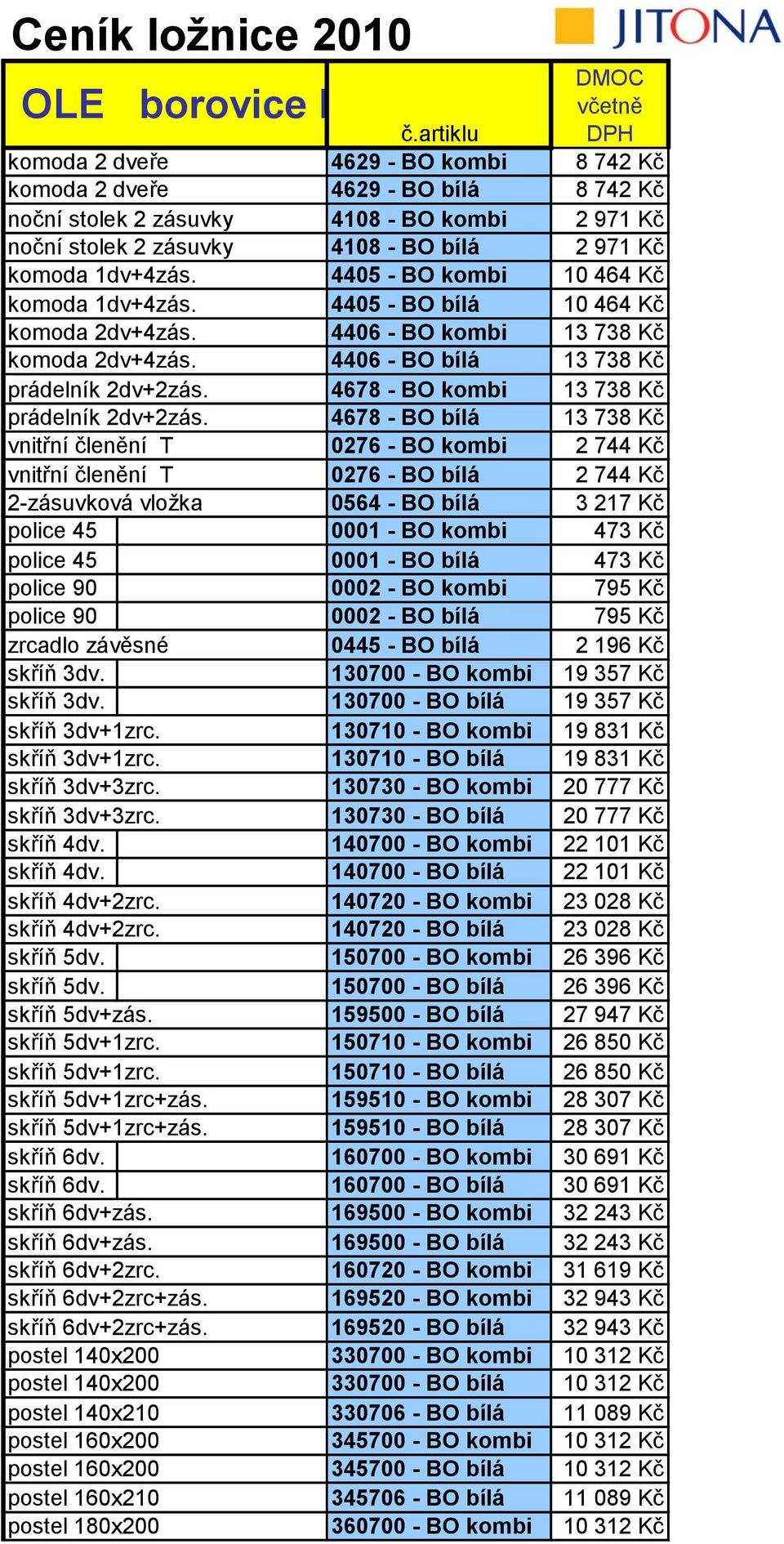 4678 - BO kombi 13 738 Kč prádelník 2dv+2zás.