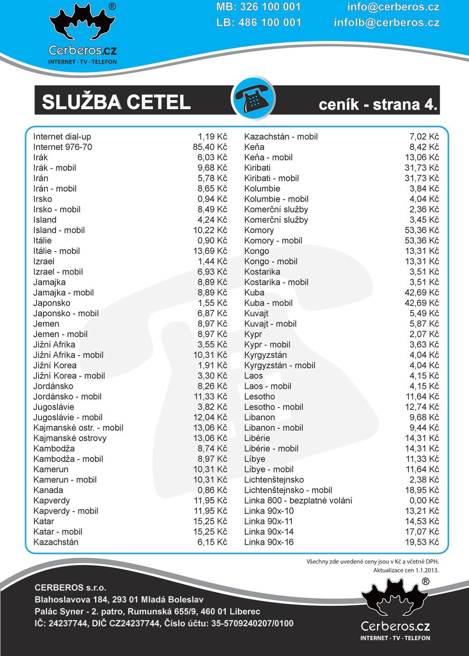 mobil Jemen Jemen - mobil Jižní Afrika Jižní Afrika - mobil Jižní Korea Jižní Korea - mobil Jordánsko Jordánsko - mobil Jugoslávie Jugoslávie - mobil Kajmanské ostr.