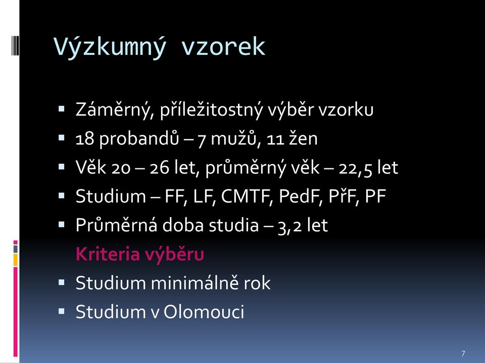 let Studium FF, LF, CMTF, PedF, PřF, PF Průměrná doba