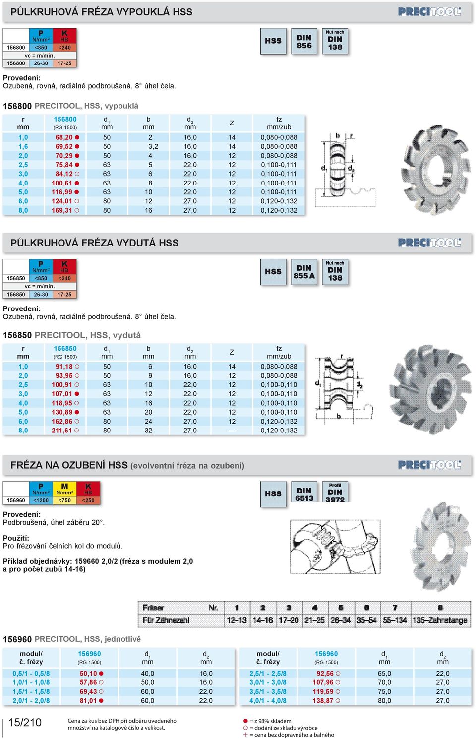 6,0 1 0,100-0,111 4,0 100,61 x 63 8,0 1 0,100-0,111 5,0 116,99 x 63 10,0 1 0,100-0,111 6,0 14,01 X 80 1 7,0 1 0,10-0,13 8,0 169,31 X 80 16 7,0 1 0,10-0,13 ŮLRUHOVÁ FRÉA VYDUTÁ HSS / 156850 <850 <40