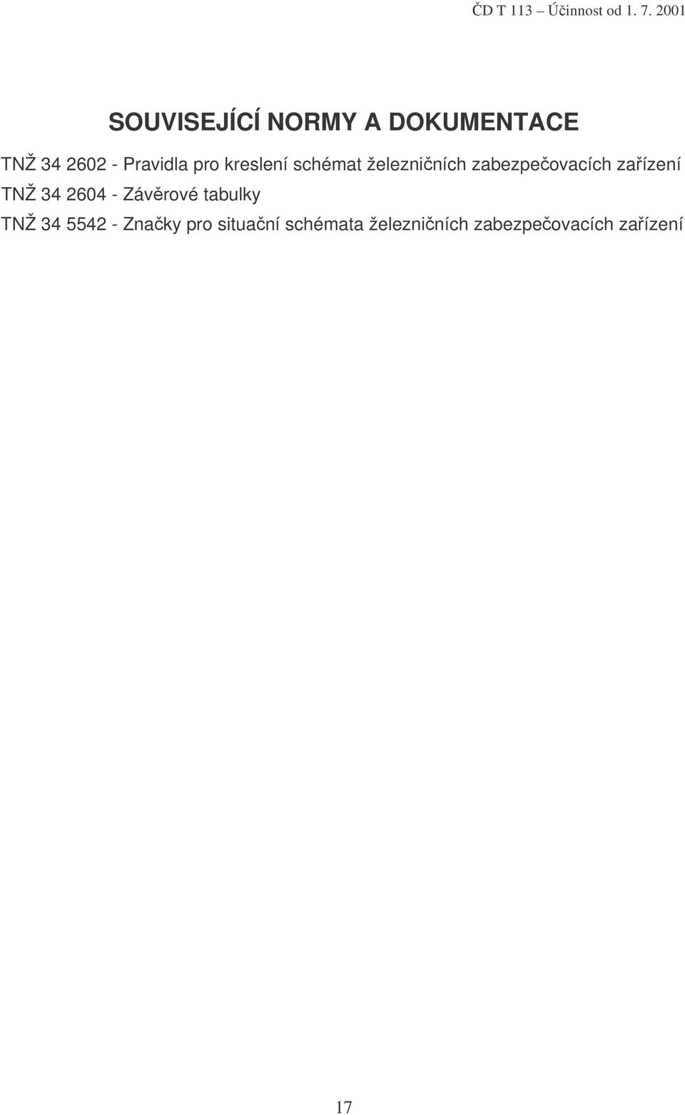 kreslení schémat železničních zabezpečovacích zařízení TNŽ 34