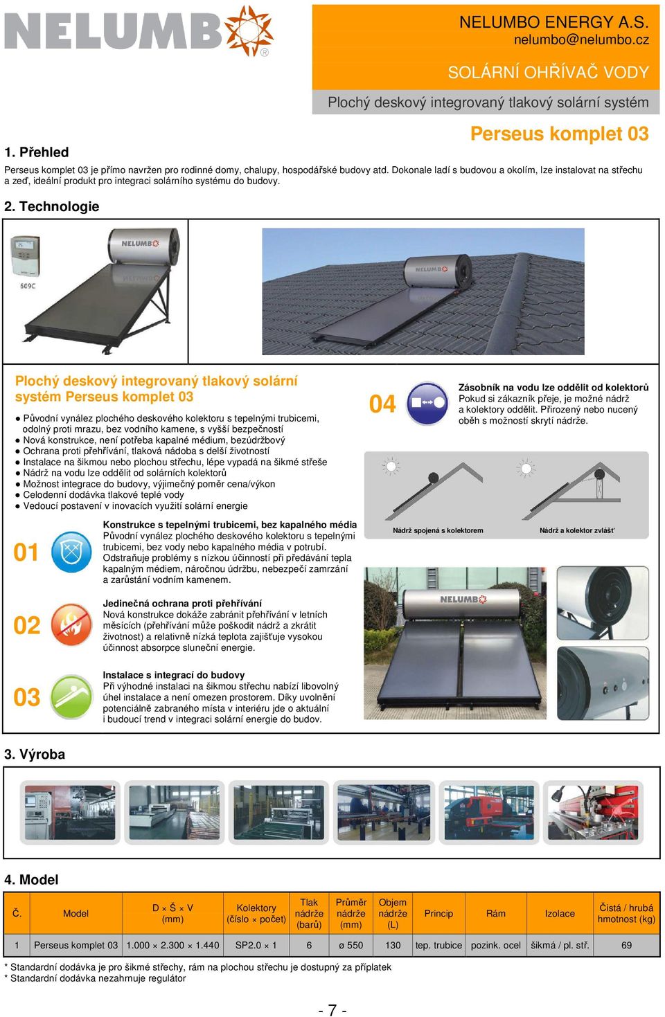 Dokonale ladí s budovou a okolím, lze instalovat na střechu a zeď, ideální produkt pro integraci solárního systému do budovy.