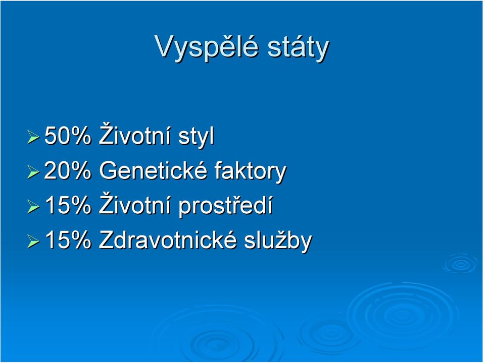 Genetické faktory 15%