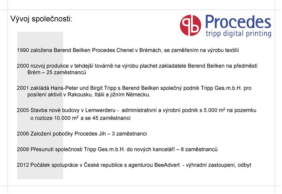 2005 Stavba nové budovy v Lemwerderu - administrativní a výrobní podnik s 5.000 m 2 na pozemku o rozloze 10.