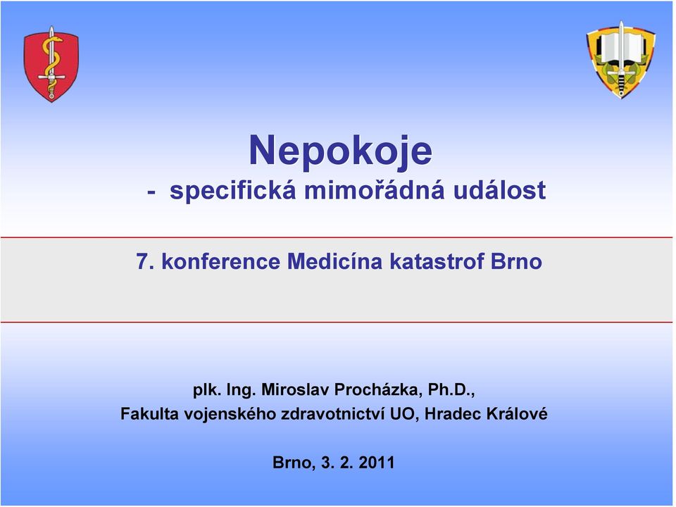 Miroslav Procházka, Ph.D.