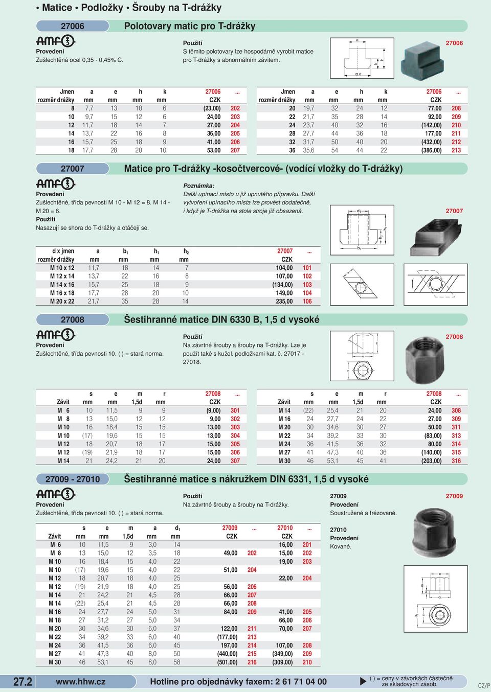 a e h k 27006 rozměr drážky mm mm mm mm ZK 20 19,7 32 24 12 77,00 208 22 21,7 35 28 14 92,00 209 24 23,7 40 32 16 (142,00) 210 28 27,7 44 36 18 177,00 211 32 31,7 50 40 20 (432,00) 212 36 35,6 54 44