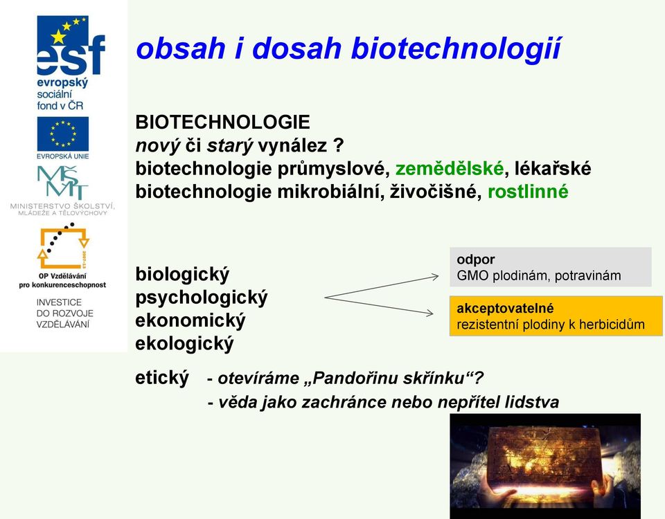 rostlinné biologický psychologický ekonomický ekologický odpor GMO plodinám, potravinám