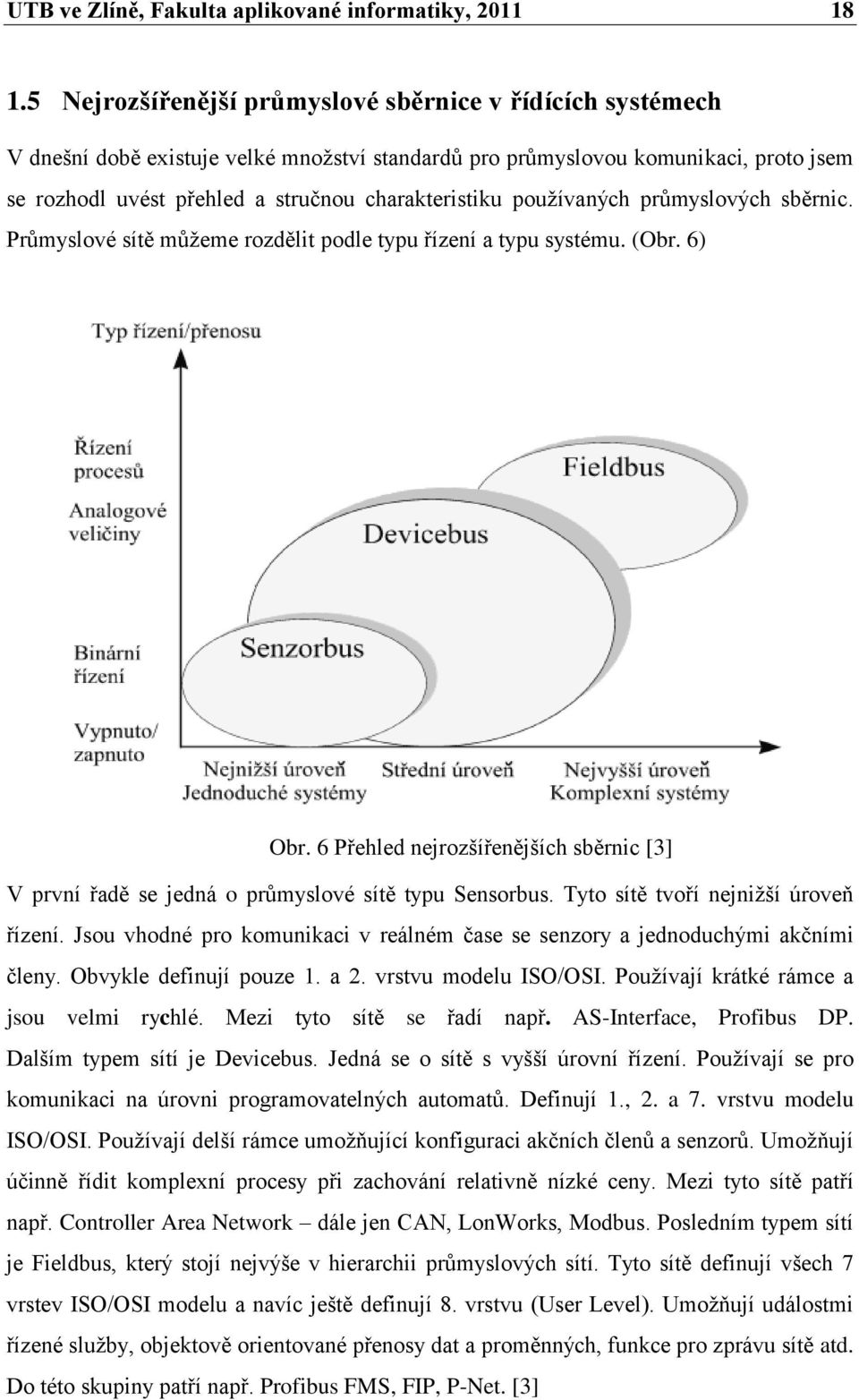 pouţívaných prŧmyslových sběrnic. Prŧmyslové sítě mŧţeme rozdělit podle typu řízení a typu systému. (Obr. 6) Obr.