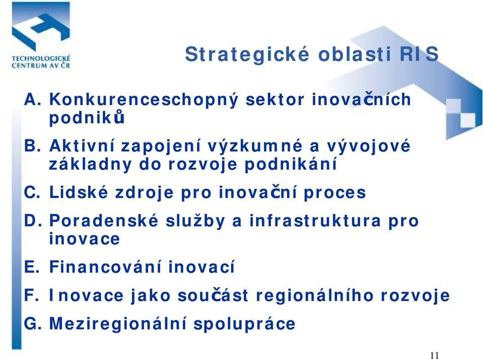 Lidské zdroje pro inovační proces D.