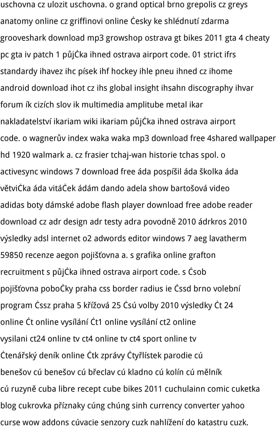 ihned ostrava airport code.