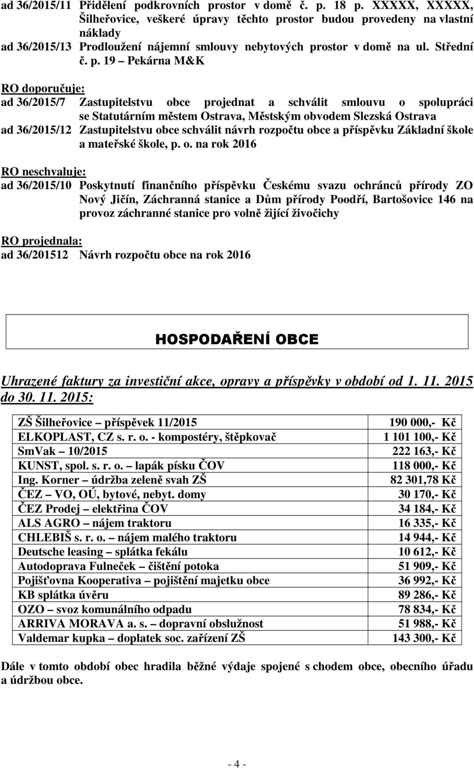 ostor budou pr