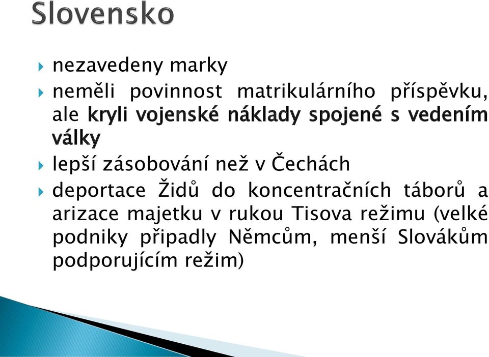 deportace Židů do koncentračních táborů a arizace majetku v rukou