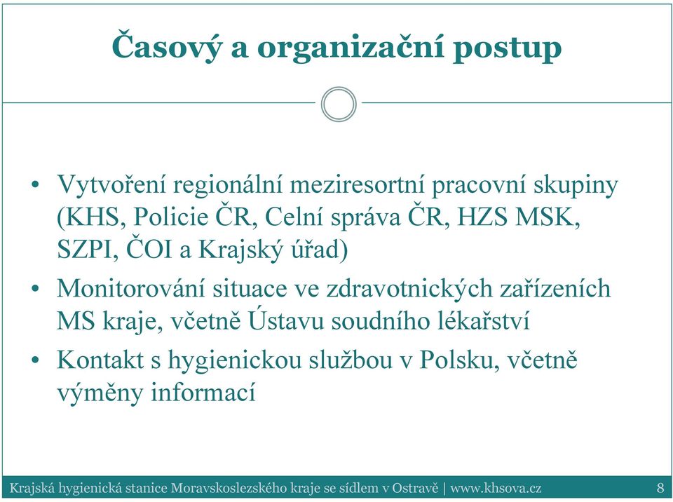 úřad) Monitorování situace ve zdravotnických zařízeních MS kraje, včetně