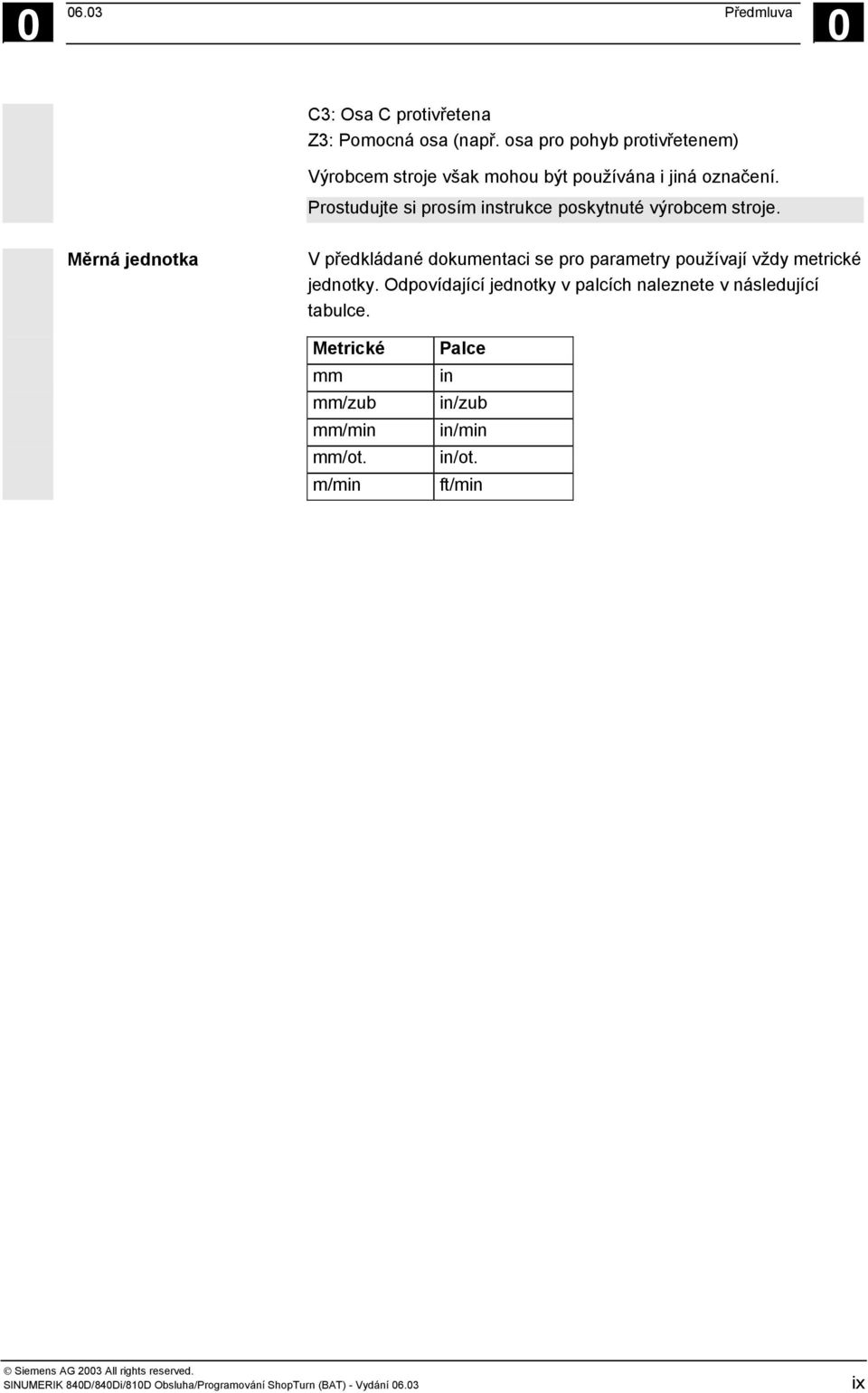 Prostudujte si prosím instrukce poskytnuté výrobcem stroje.