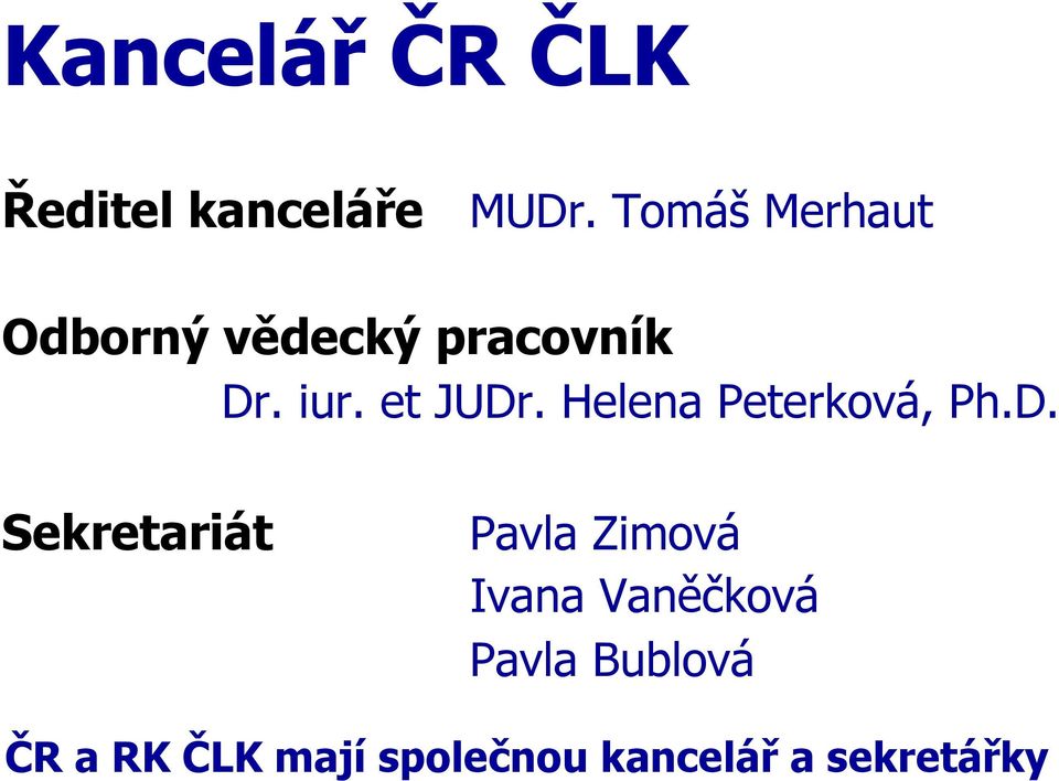 Helena Peterková, Ph.D.