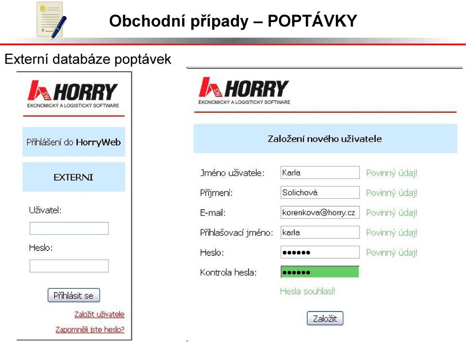 POPTÁVKY