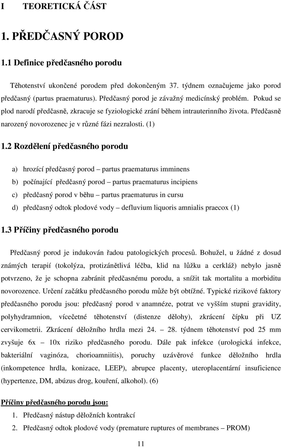 (1) 1.