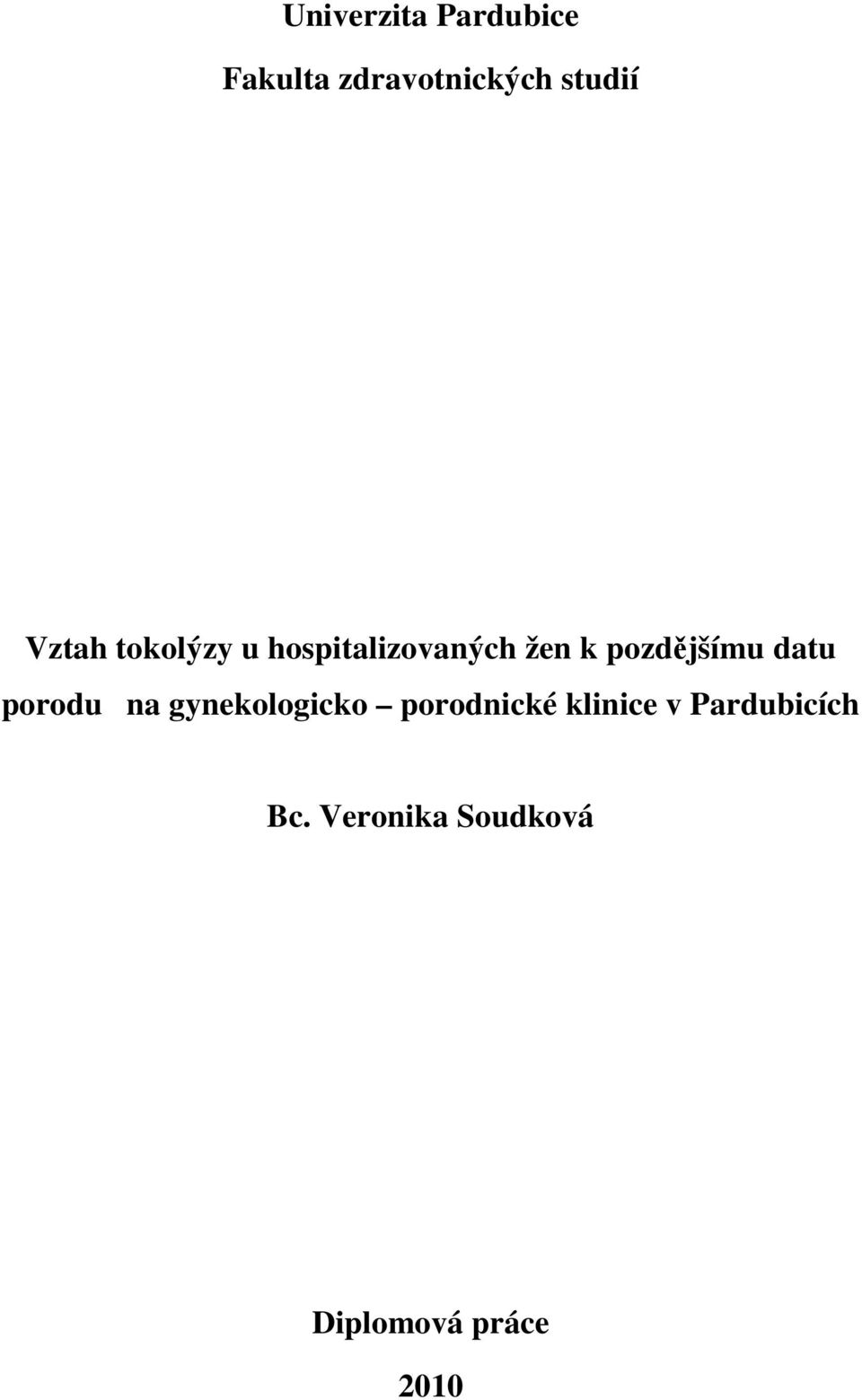 datu porodu na gynekologicko porodnické klinice v