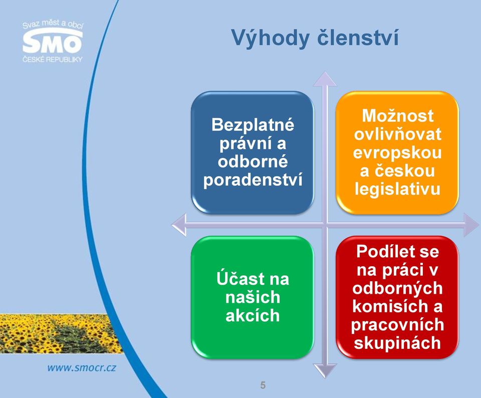 českou legislativu Účast na našich akcích