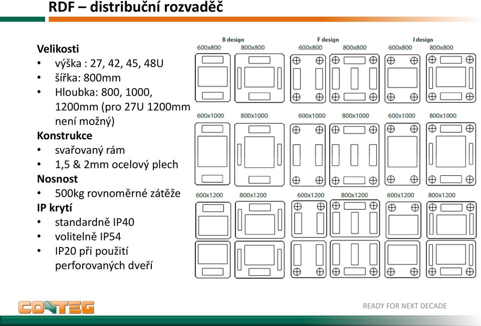 Konstrukce svařovaný rám 1,5 & 2mm ocelový plech Nosnost 500kg