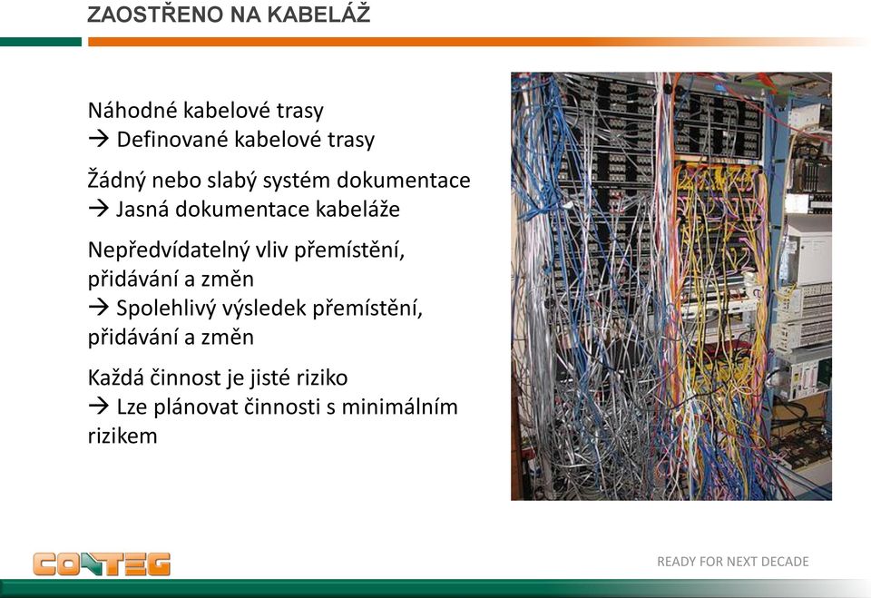 vliv přemístění, přidávání a změn Spolehlivý výsledek přemístění, přidávání