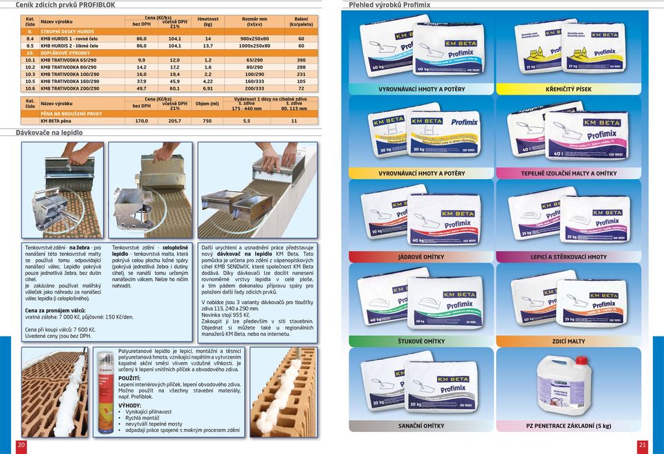 3 KMB TRATIVODKA 100/290 16,0 19,4 2,2 100/290 231 10.5 KMB TRATIVODKA 160/290 37,9 45,9 4,22 160/333 105 10.