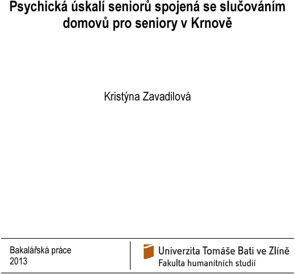 pro seniory v Krnově