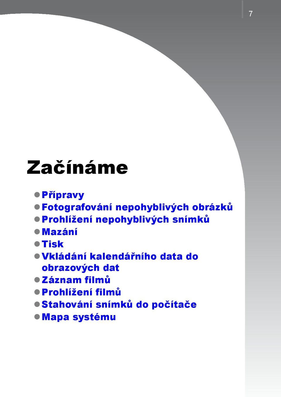 Vkládání kalendářního data do obrazových dat Záznam