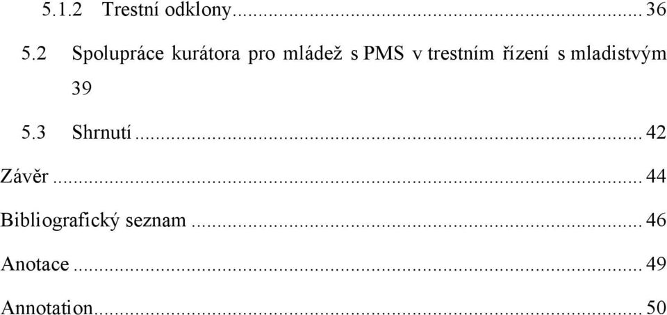 trestním řízení s mladistvým 39 5.3 Shrnutí.