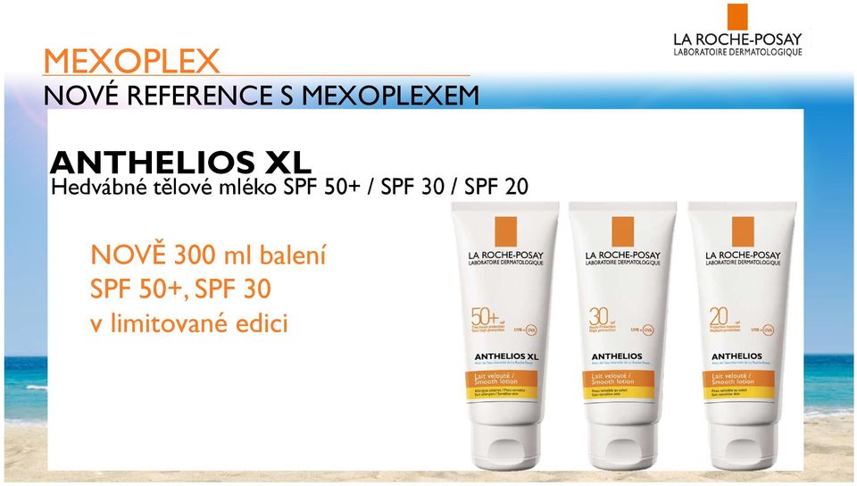 SPF 50+ / SPF 30 / SPF 20 NOVĚ 300 ml