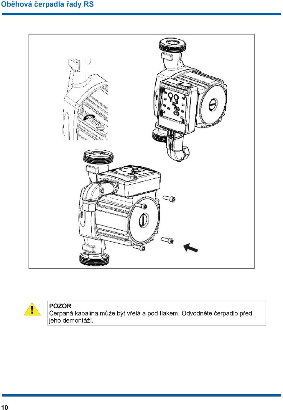 NÁVOD K POUŽITÍ. oběhových čerpadel řady RS - PDF Free Download