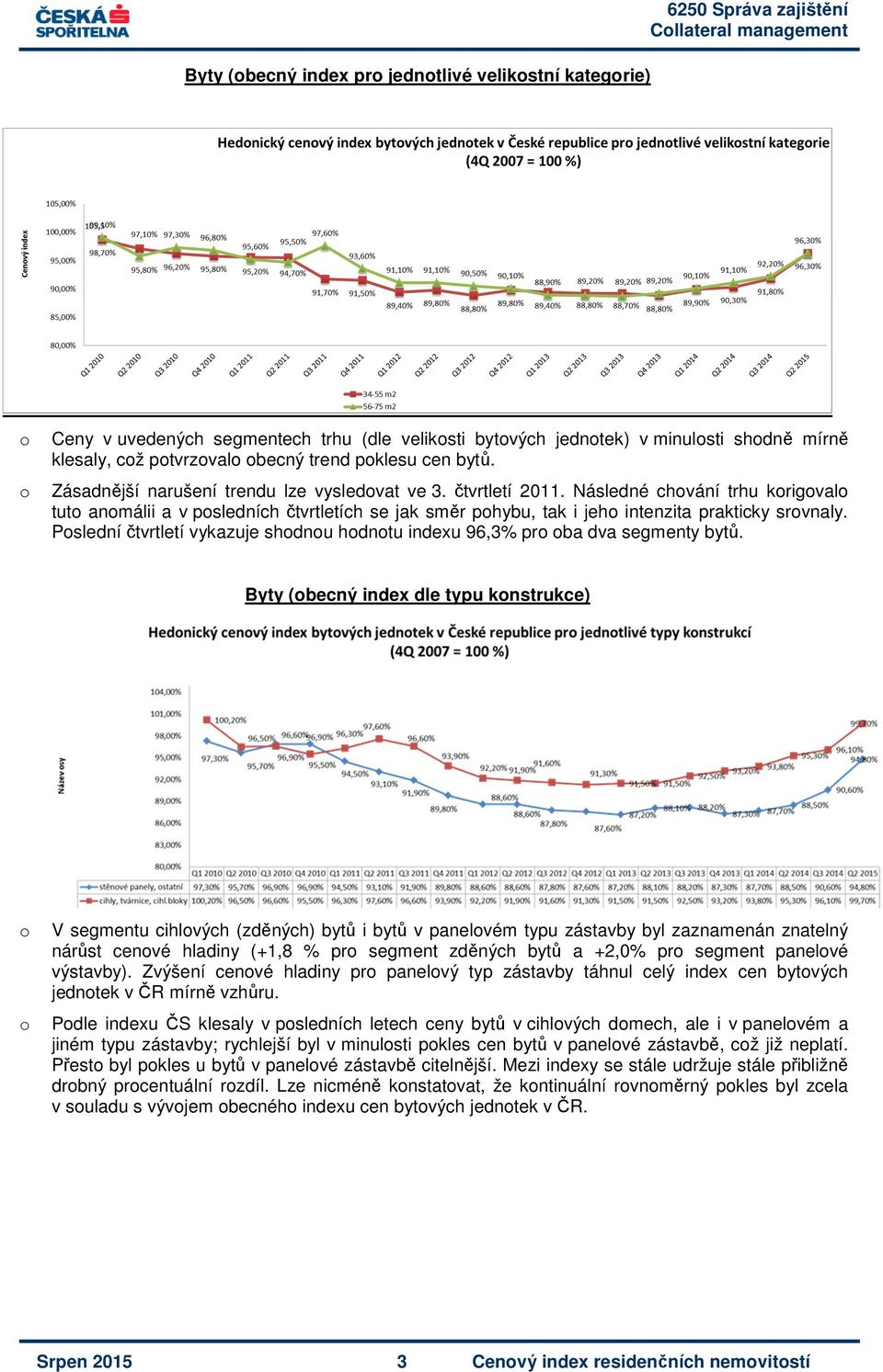 Následné chvání trhu krigval tut anmálii a v psledních čtvrtletích se jak směr phybu, tak i jeh intenzita prakticky srvnaly.