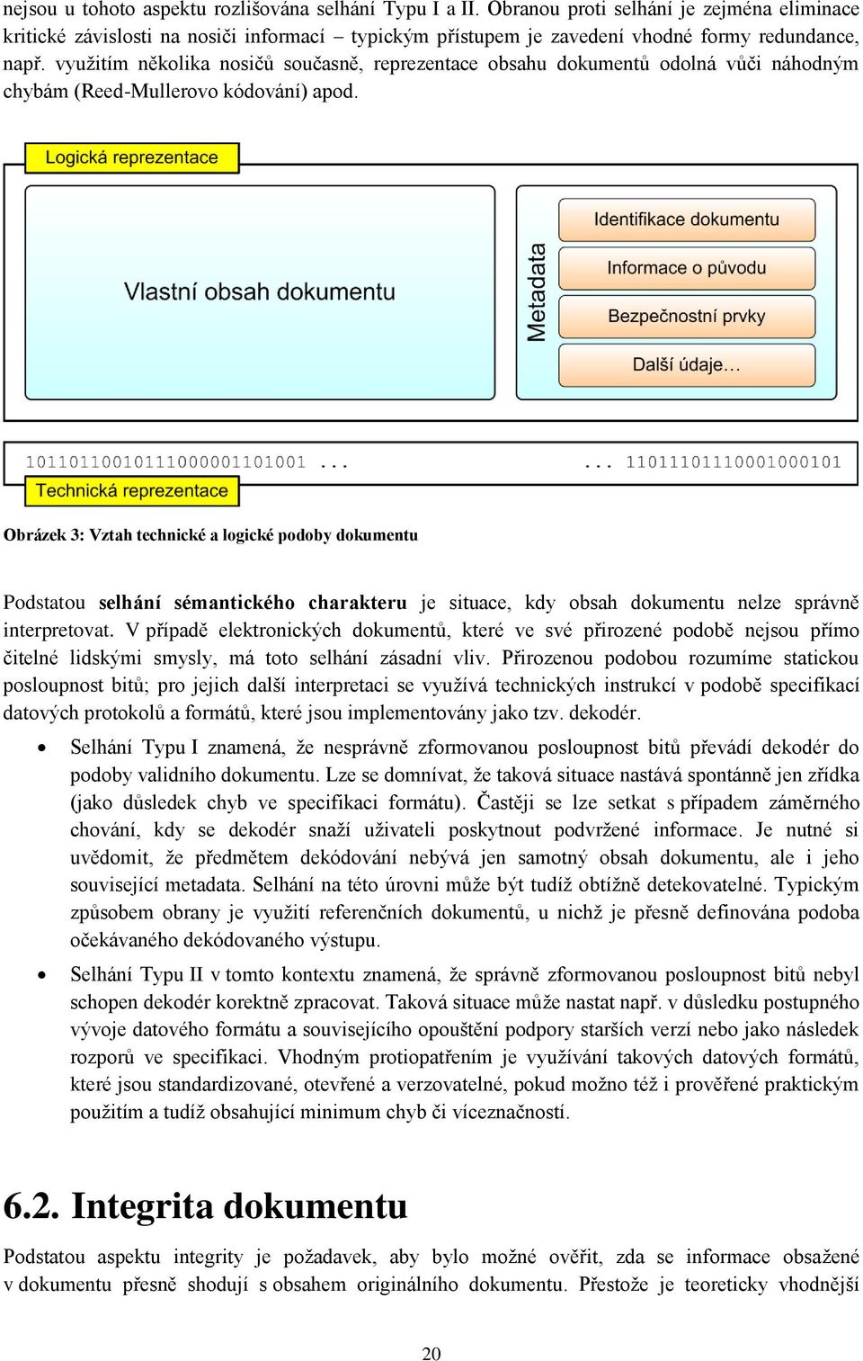 využitím několika nosičů současně, reprezentace obsahu dokumentů odolná vůči náhodným chybám (Reed-Mullerovo kódování) apod.