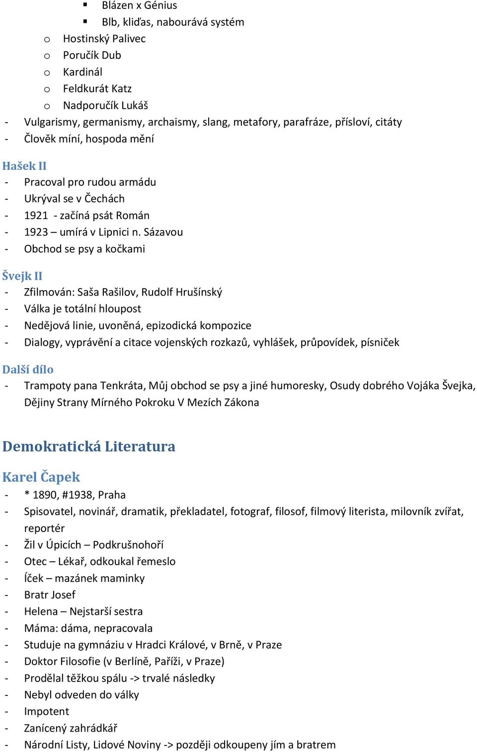 Č eská literáturu 1. pol 20. stol - PDF Stažení zdarma