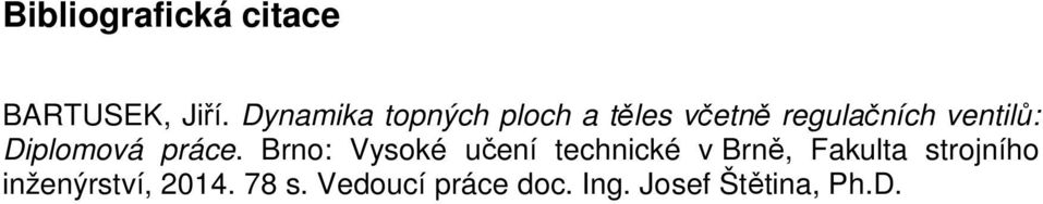 Diplomová práce.