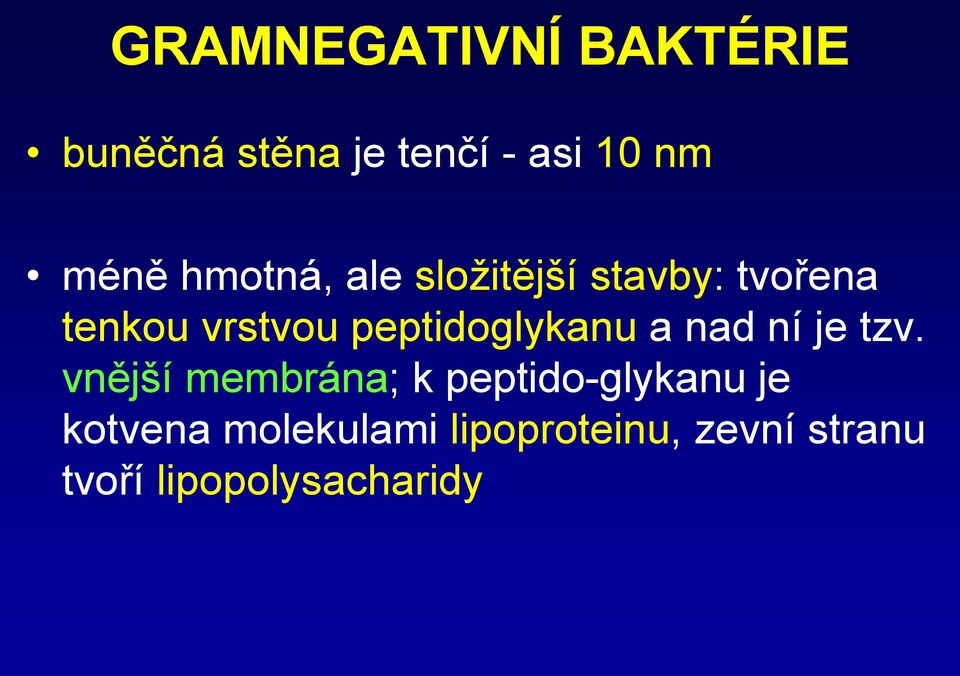peptidoglykanu a nad ní je tzv.