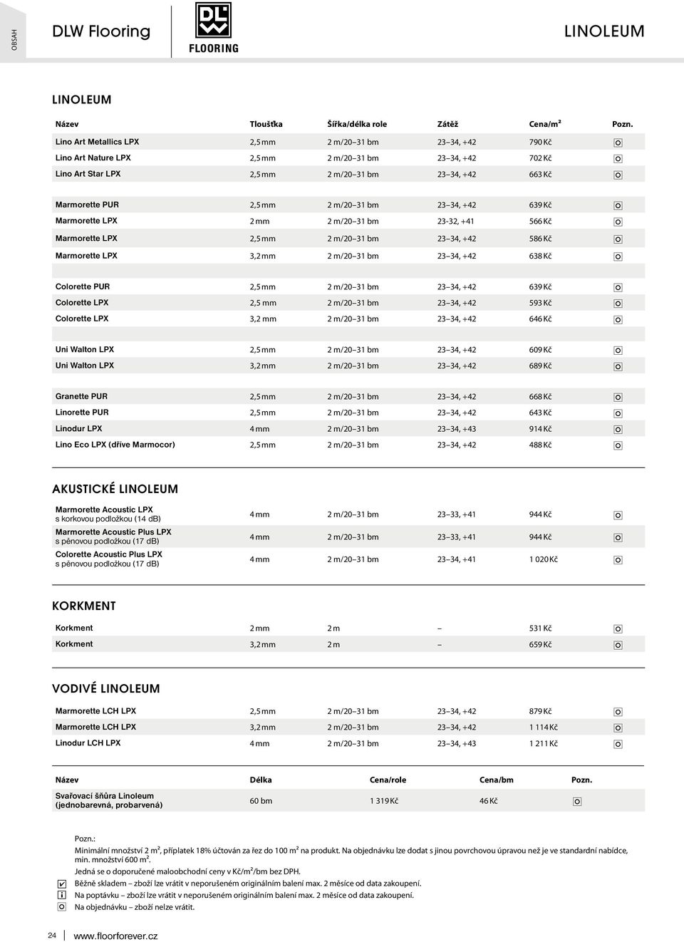 Colorette PUR 2,5 mm 2 m/20 31 bm 23 34, +42 639 Kč Colorette LPX 2,5 mm 2 m/20 31 bm 23 34, +42 593 Kč Colorette LPX 3,2 mm 2 m/20 31 bm 23 34, +42 646 Kč Un Walton LPX 2,5 mm 2 m/20 31 bm 23 34,