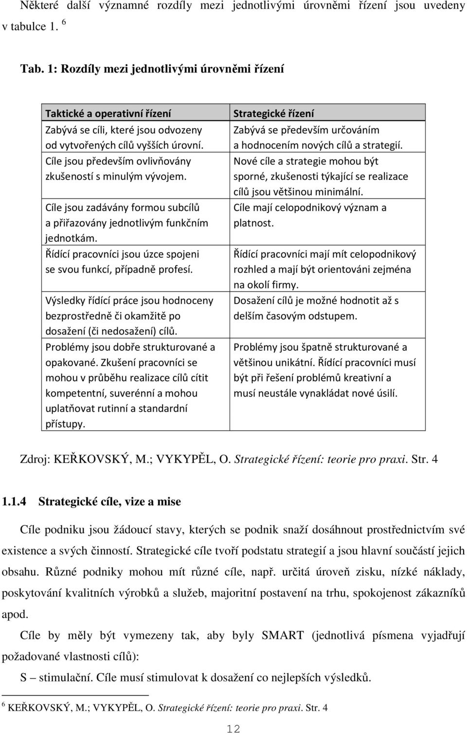 a hodnocením nových cílů a strategií. Cíle jsou především ovlivňovány Nové cíle a strategie mohou být zkušeností s minulým vývojem.