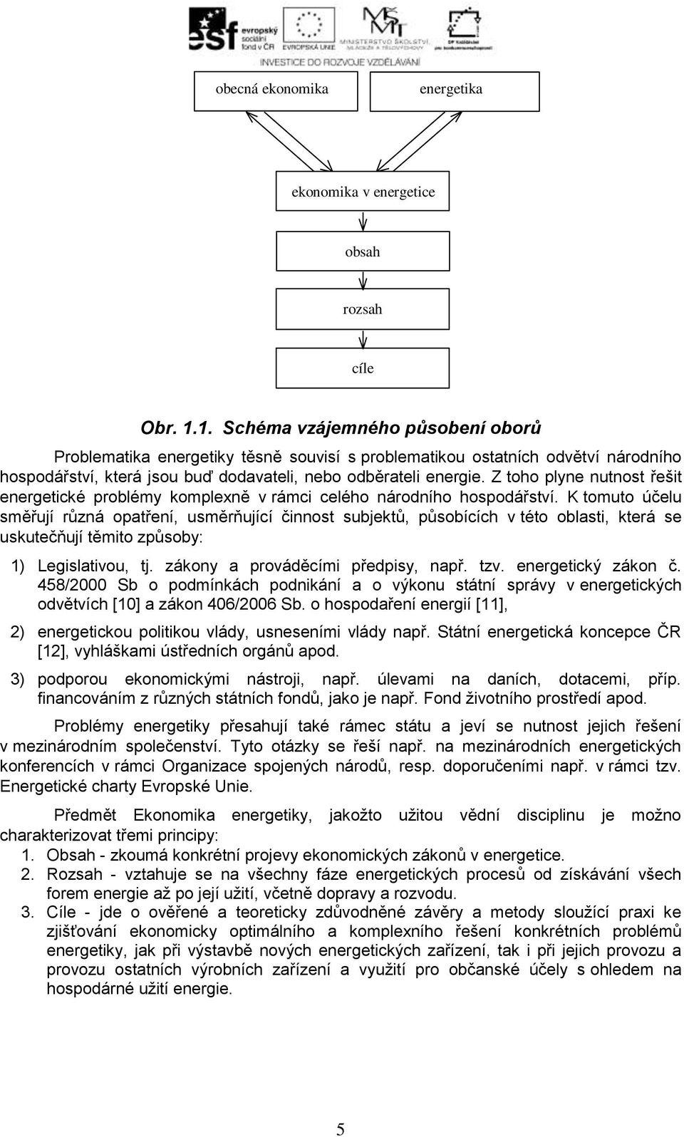 Z toho plyne nutnost řešit energetické problémy komplexně v rámci celého národního hospodářství.