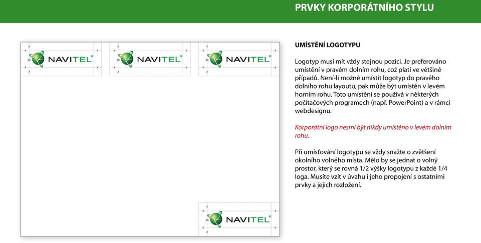 Toto umístění se používá v některých počítačových programech (např. PowerPoint) a v rámci webdesignu.