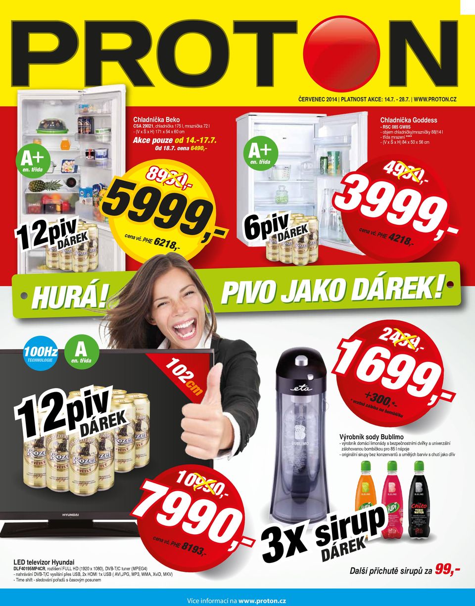 PH E 18 1699 m * vra +300 tná z D áloha,*- na bo mbič ku Výrobník sody Bublimo - výrobník domácí limonády s bezpečnostními dvířky a univerzální zálohovanou bombičkou pro 85 l nápoje - originální