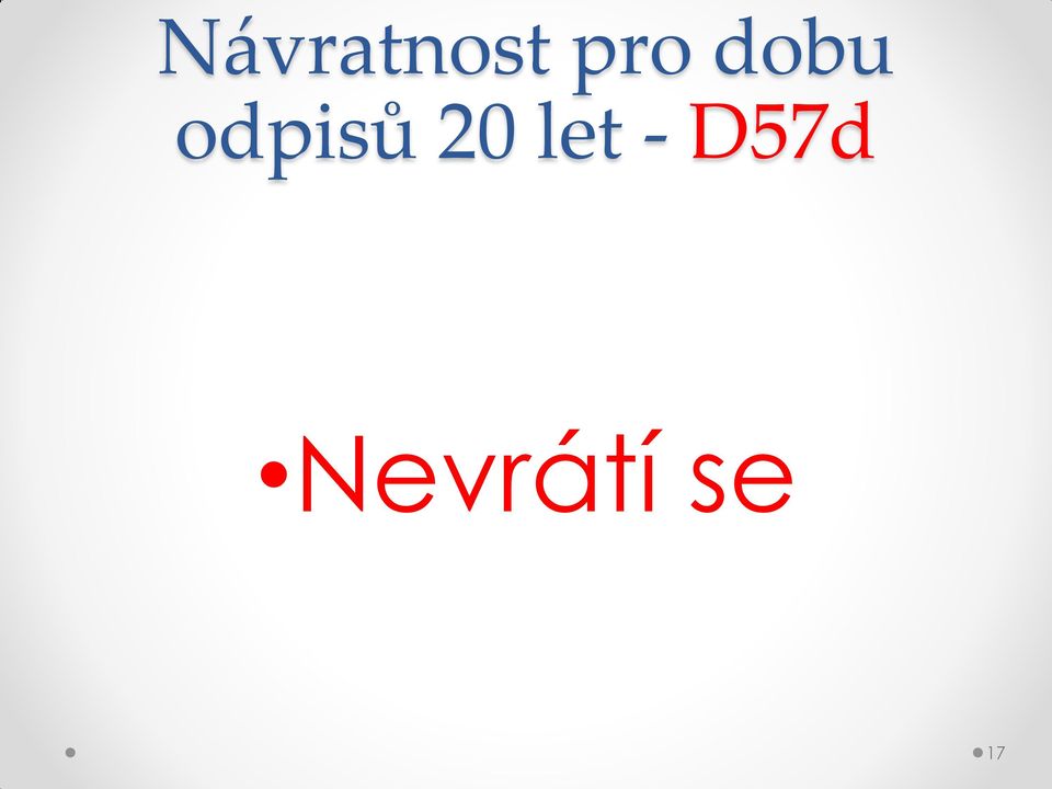 odpisů 20 let