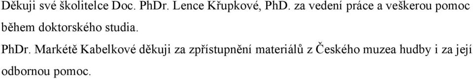 studia. PhDr.