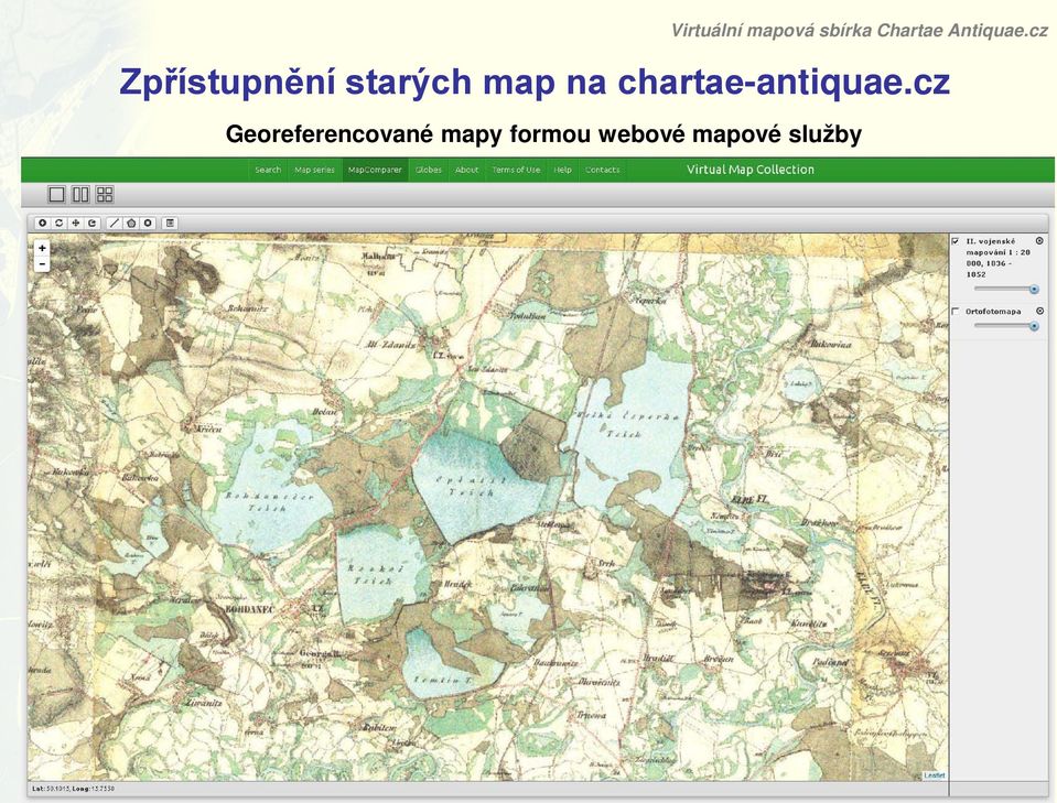 cz Zpřístupnění starých map na