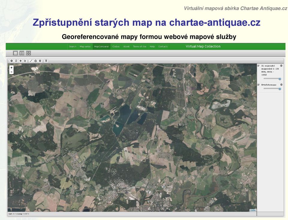 cz Zpřístupnění starých map na