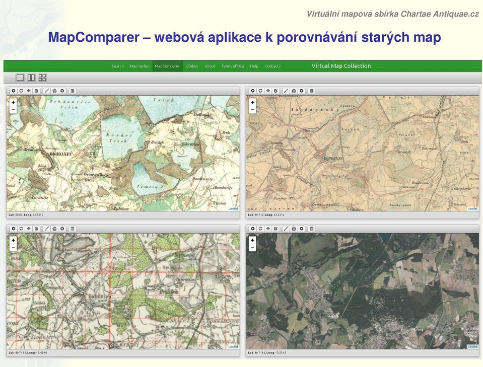cz MapComparer webová